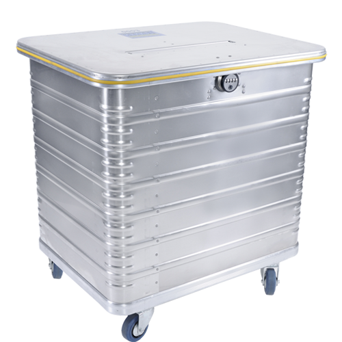 Sicherheitsbehälter - Datentonne für Daten- Aktenvernichtung mit 500 Liter Volumen